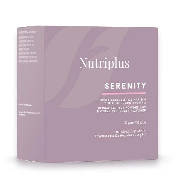 FARMASi Nutriplus Serenity Tea 30 Servings | Sugar-Free Herbal Tea Blend | Lemon / Earl Grey / Peach / Raspberry