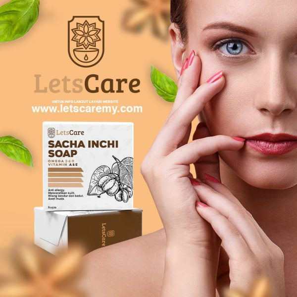 [LETSCARE] Sabun Sacha Inchi Soap ANTI AGE 80G💯ORIGINAL *FREE GMEELAN EXFOLIATE!
