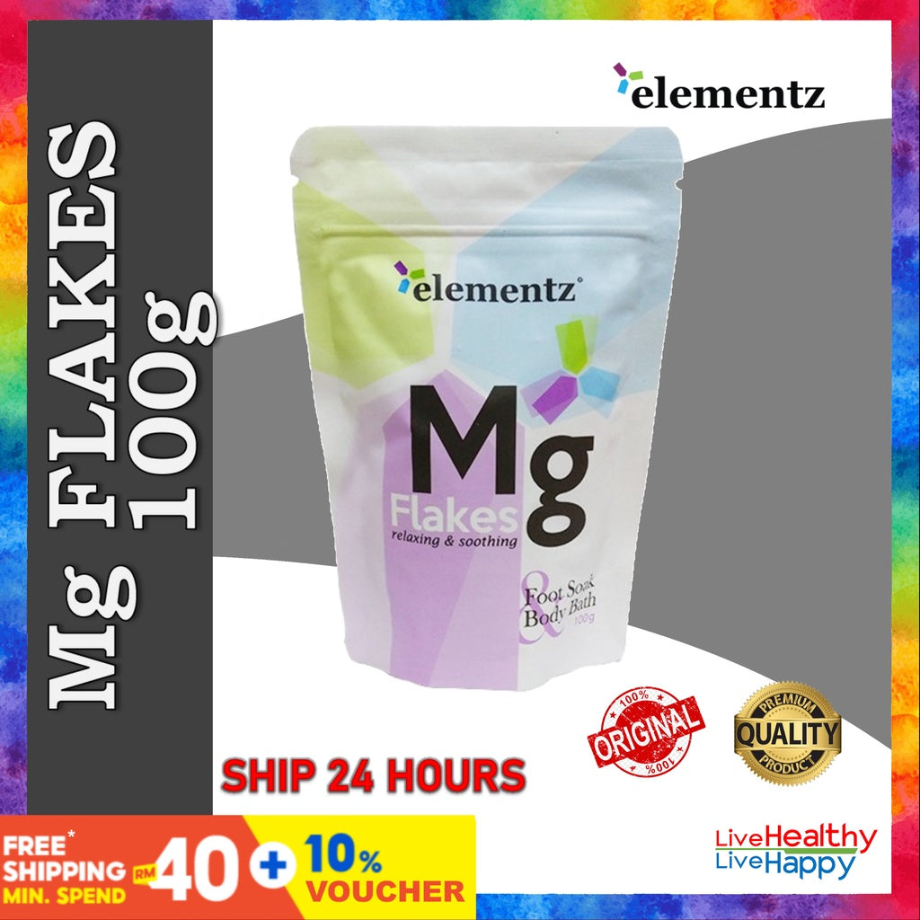 [ELEMENTZ] MG FLAKES Magnesium Flakes rejuvenating relax stress reliever pure natural Zechstein