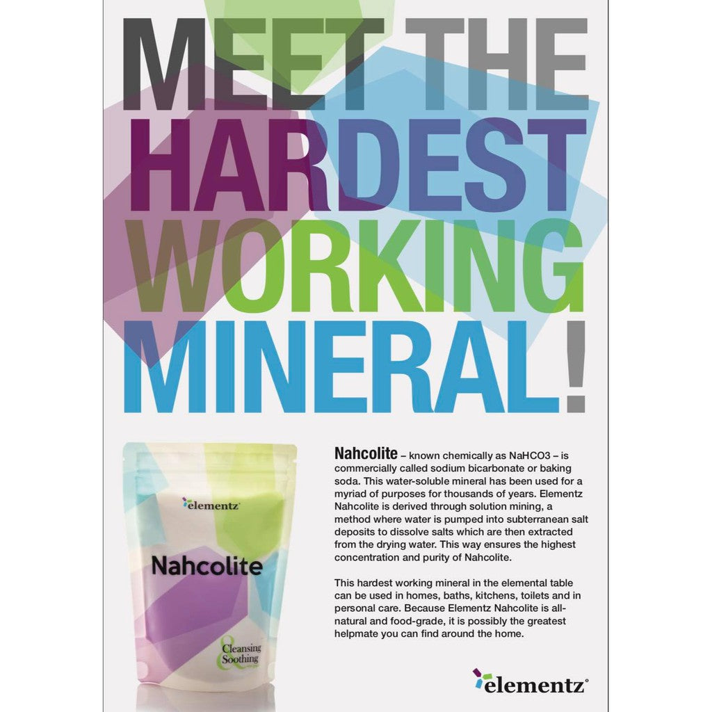 [ELEMENTZ] Nahcolite (SODIUM BICARBONATE) 454g
