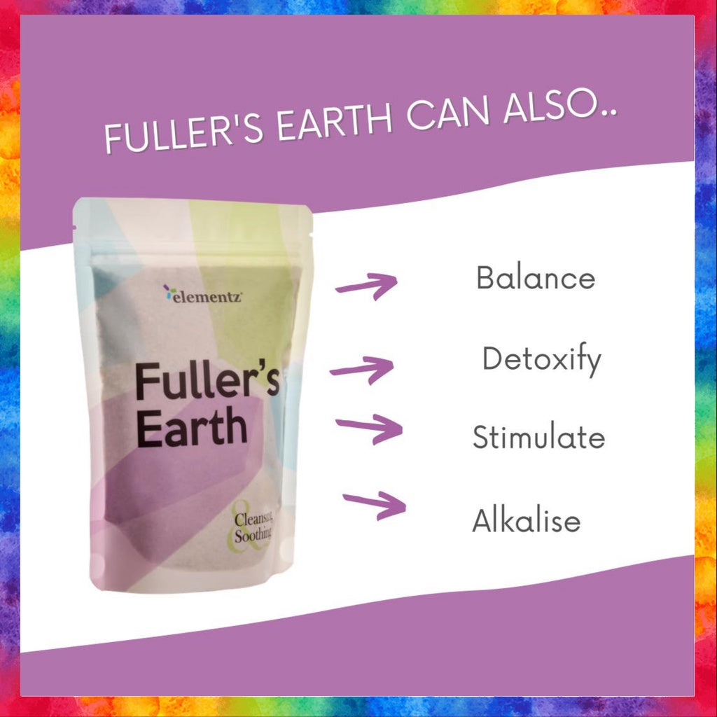 [ELEMENTZ] FULLER'S EARTH Fuller earth natural pure clay used for beauty and healing properties
