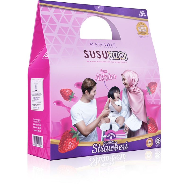 [MAMADIL] SUSU RIZQI Coklat Vanila Kurma Strawberi Sesuai untuk semua seawal 2 tahun & bantu ibu hamil