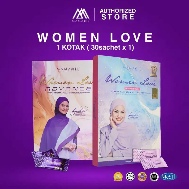 [MAMADIL] WOMEN LOVE ADVANCE | NO COLLAGEN Kacip Fatimah Manjakani Kurus Cantik Subur Kesihatan wanita