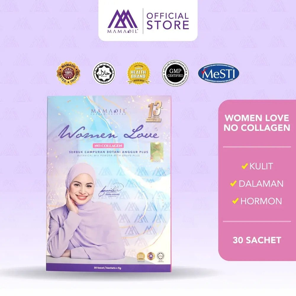 [MAMADIL] WOMEN LOVE ADVANCE | NO COLLAGEN Kacip Fatimah Manjakani Kurus Cantik Subur Kesihatan wanita