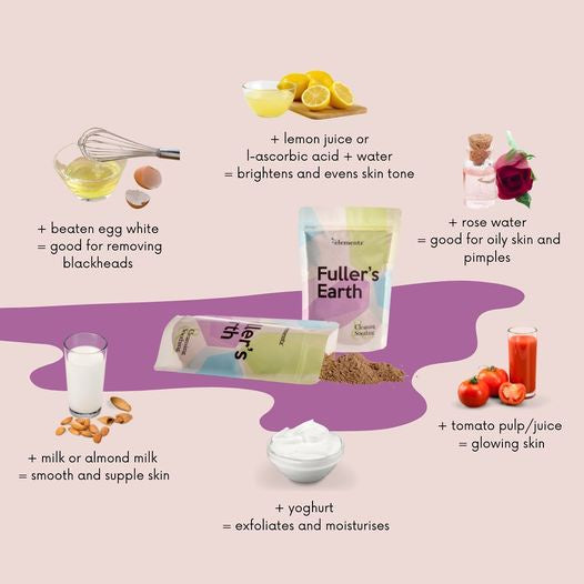 [ELEMENTZ] FULLER'S EARTH Fuller earth natural pure clay used for beauty and healing properties
