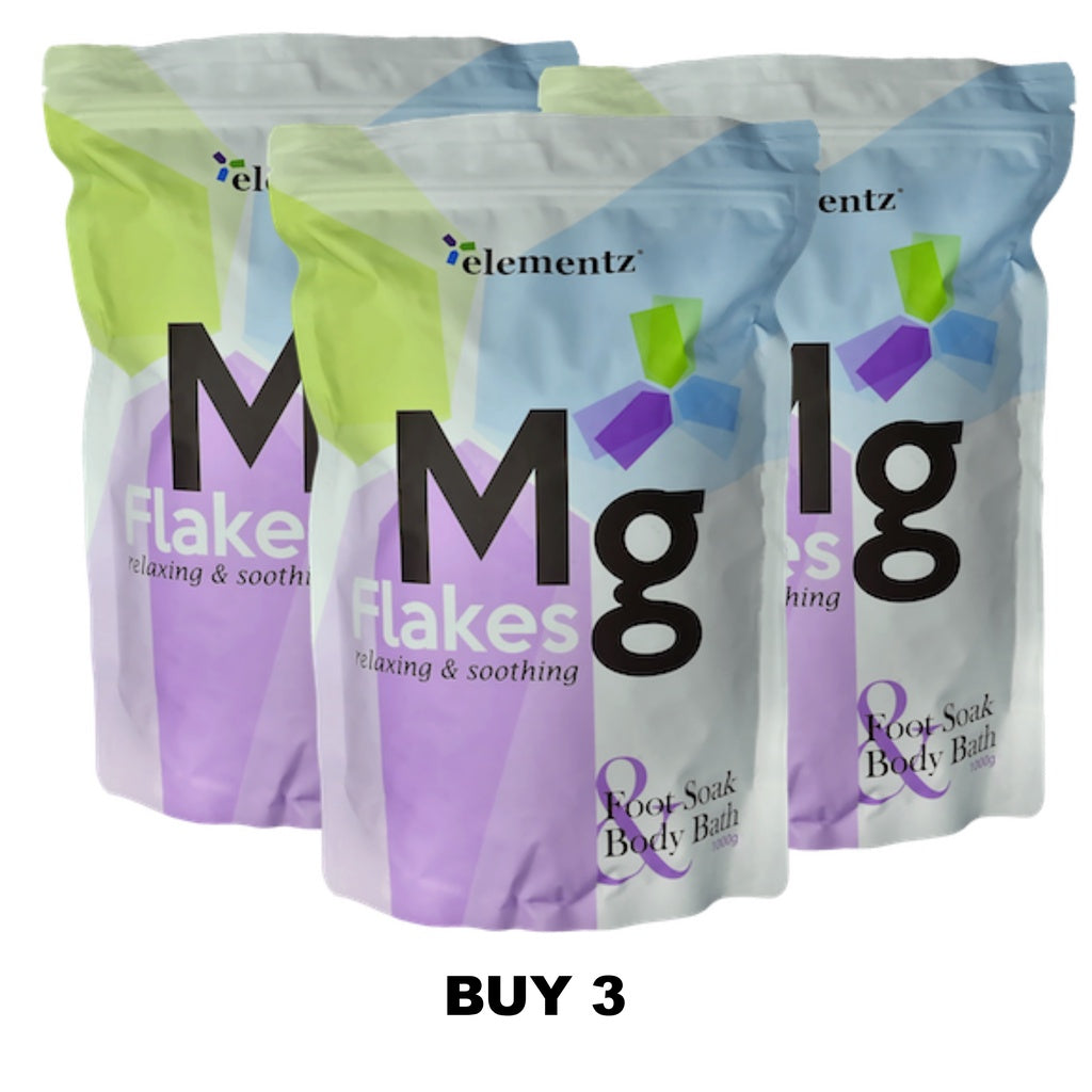 [ELEMENTZ] MG FLAKES Magnesium Flakes rejuvenating relax stress reliever pure natural Zechstein