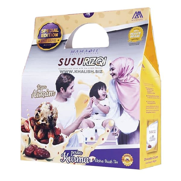 [MAMADIL] SUSU RIZQI Coklat Vanila Kurma Strawberi Sesuai untuk semua seawal 2 tahun & bantu ibu hamil