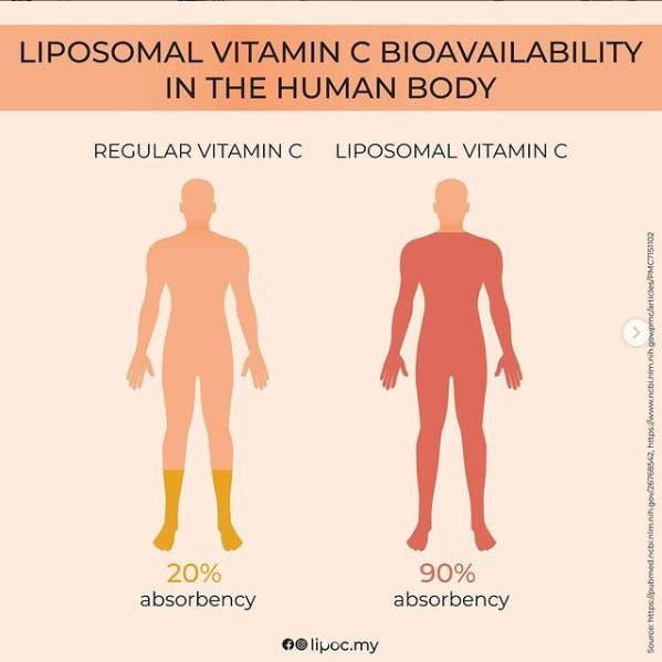 FG LIPO C Liposomal Vitamin C Botanical Drink Malaysia Non Soy Great Absorbtion Non Alcohol NARINAR
