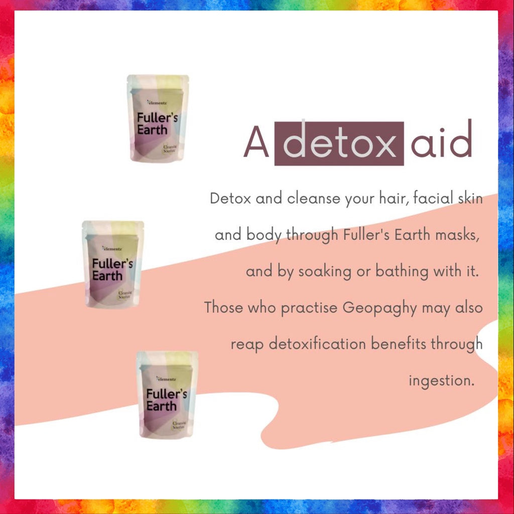 [ELEMENTZ] FULLER'S EARTH Fuller earth natural pure clay used for beauty and healing properties