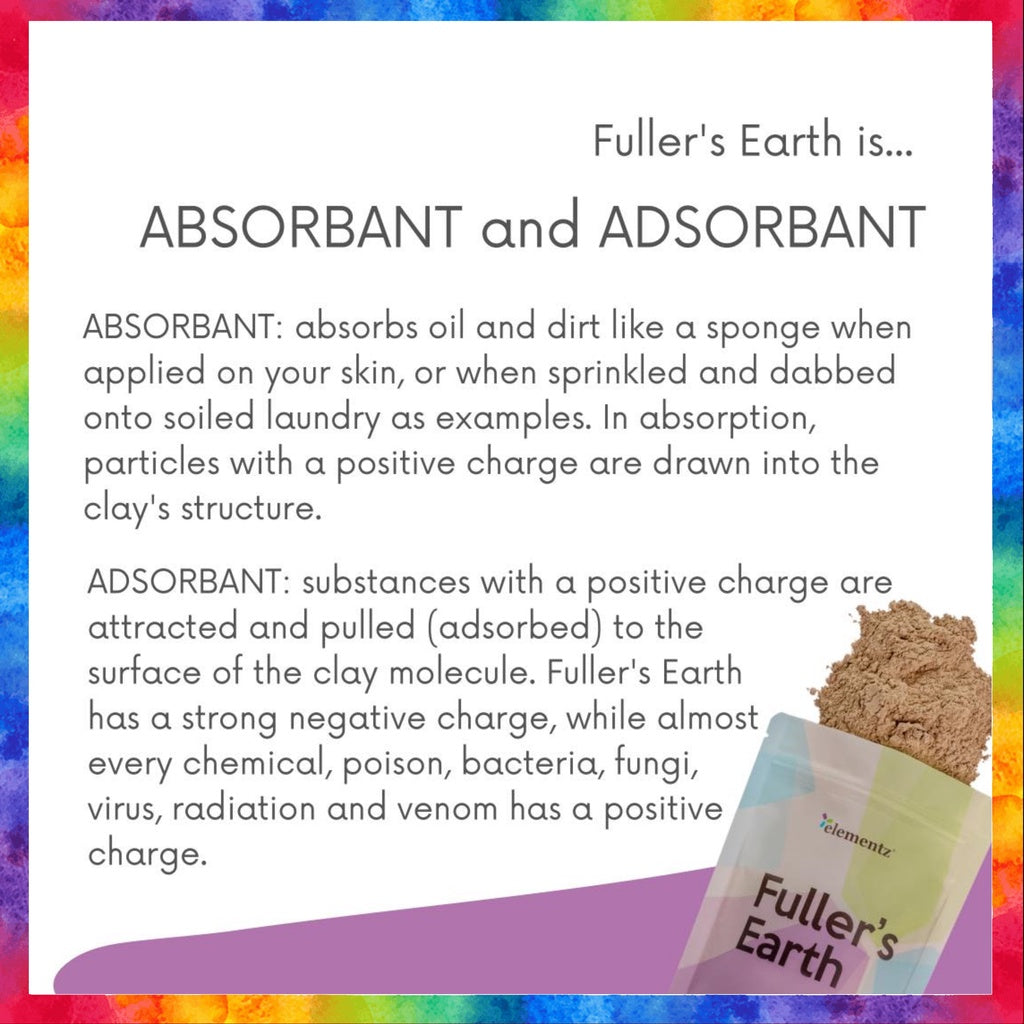 [ELEMENTZ] FULLER'S EARTH Fuller earth natural pure clay used for beauty and healing properties