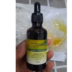 MYORTHOMOLECULAR LUGOL'S IODINE Iodin 2% Vegan Gluten Free Non GMO 55ml