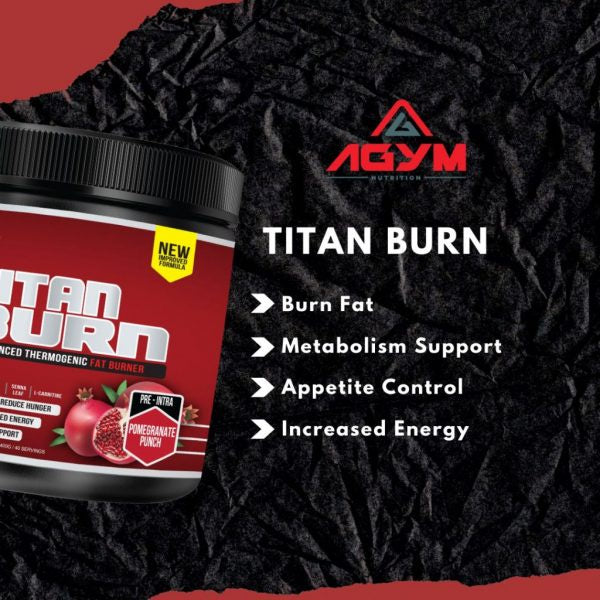 [AGYM NUTRITION] Titan Burn B-URNZ Burn Fat Burner HALAL PRE-WORKOUT 300g 30 servings