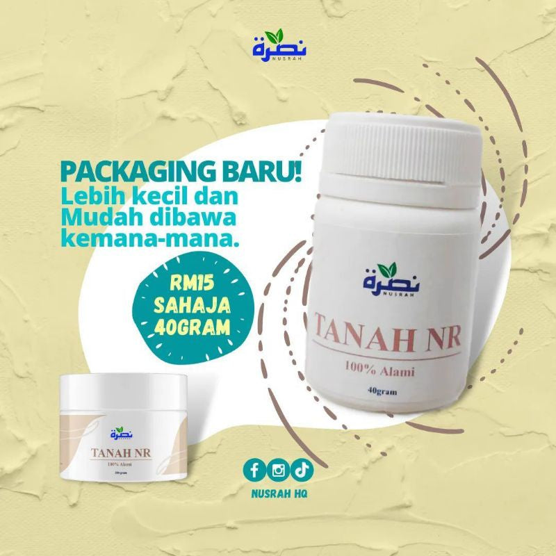 [NUSRAH] Tanah NR [NUSRAH] (40g) Anti-Oksida, Anti-Virus, Meneutralkan Radiasi