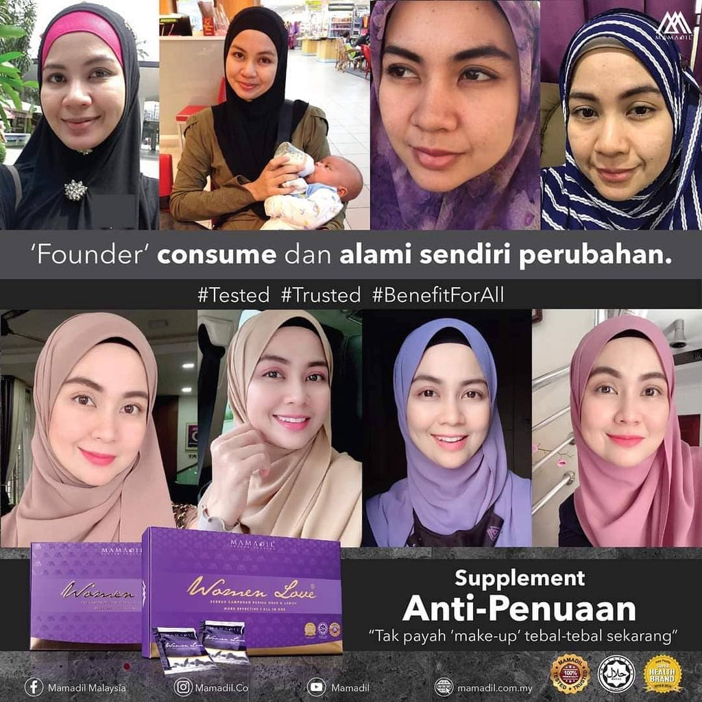 [MAMADIL] WOMEN LOVE ADVANCE | NO COLLAGEN Kacip Fatimah Manjakani Kurus Cantik Subur Kesihatan wanita