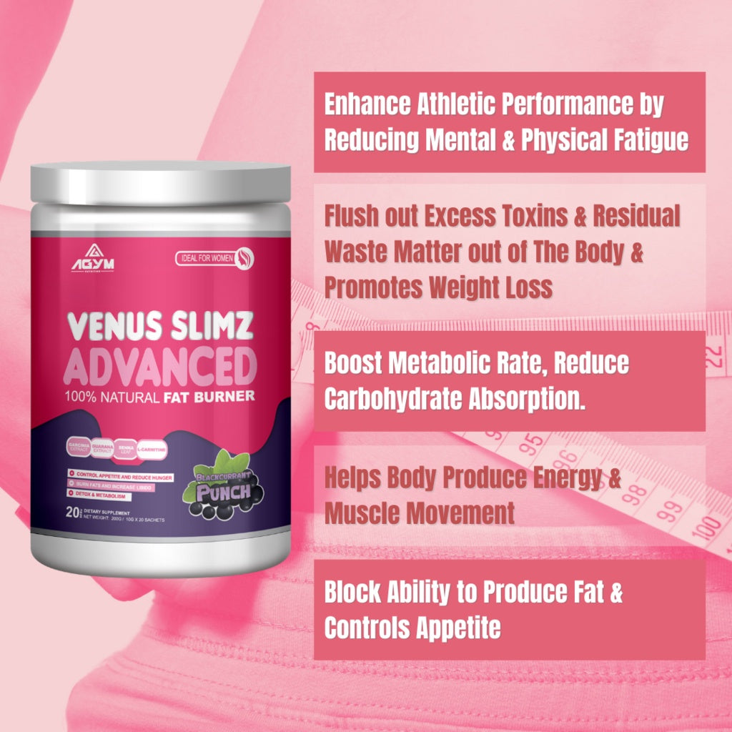 [AGYM NUTRITION] VENUS WHEY PROTEIN - for Ladies 600g 20Sachets, + Collagen Fit Body Muscle