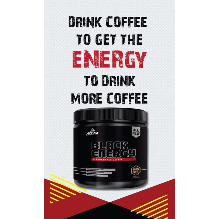 [AGYM NUTRITION] Black Energy Ener-gyz Sports Pre Workout Strength Performance Coffee Halal