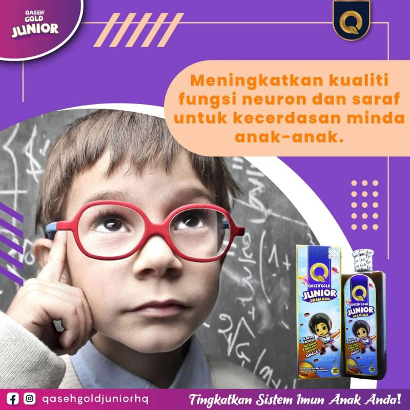 [QASEH GOLD] JUNIOR  ANA EDAR JUS JUNIOR ASLI | OREN | BRAINEE BYTES | EMUNKIDZ