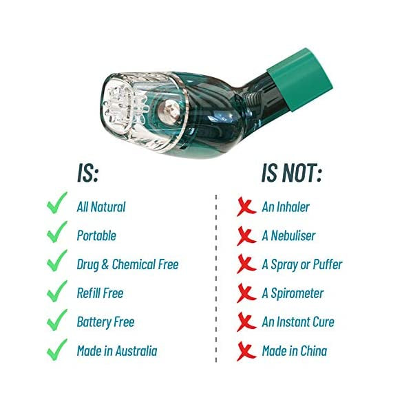 [AIRPHYSIO] Air Physio Mucus Clearance Oscillating Positive Expiratory (OPEP) Device [AUSTRALIA MADE]