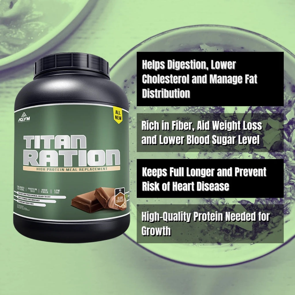 [AGYM NUTRITION] TITAN RATION-Z HALAL Meal Replacement High Protein 900g (30 Servings) Diet Drinks