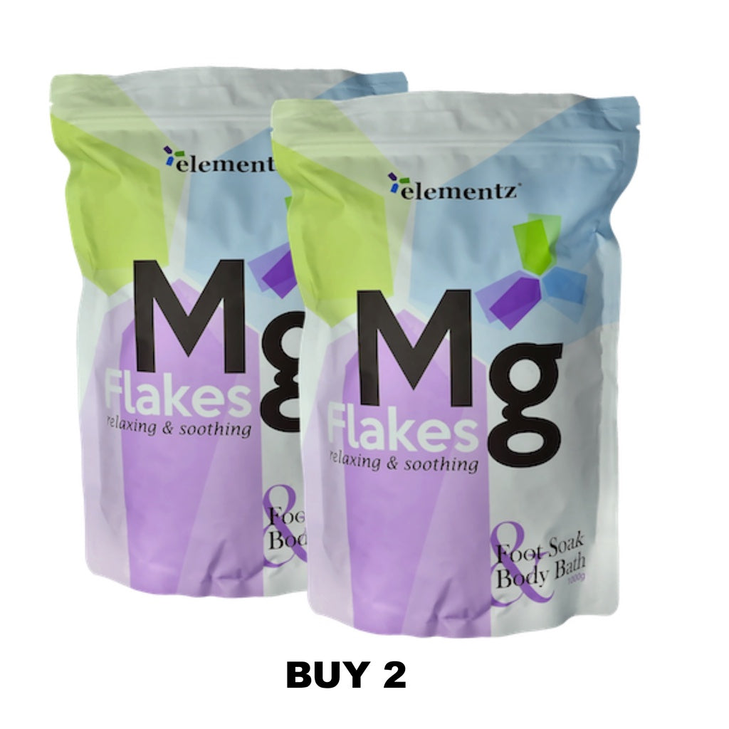 [ELEMENTZ] MG FLAKES Magnesium Flakes rejuvenating relax stress reliever pure natural Zechstein