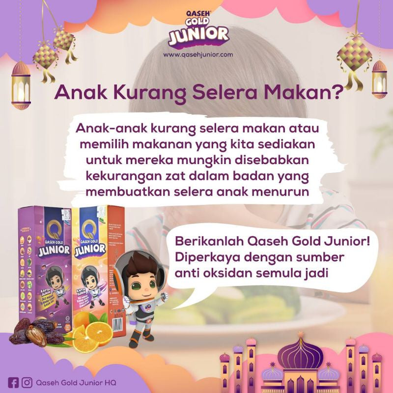 [QASEH GOLD] JUNIOR  ANA EDAR JUS JUNIOR ASLI | OREN | BRAINEE BYTES | EMUNKIDZ