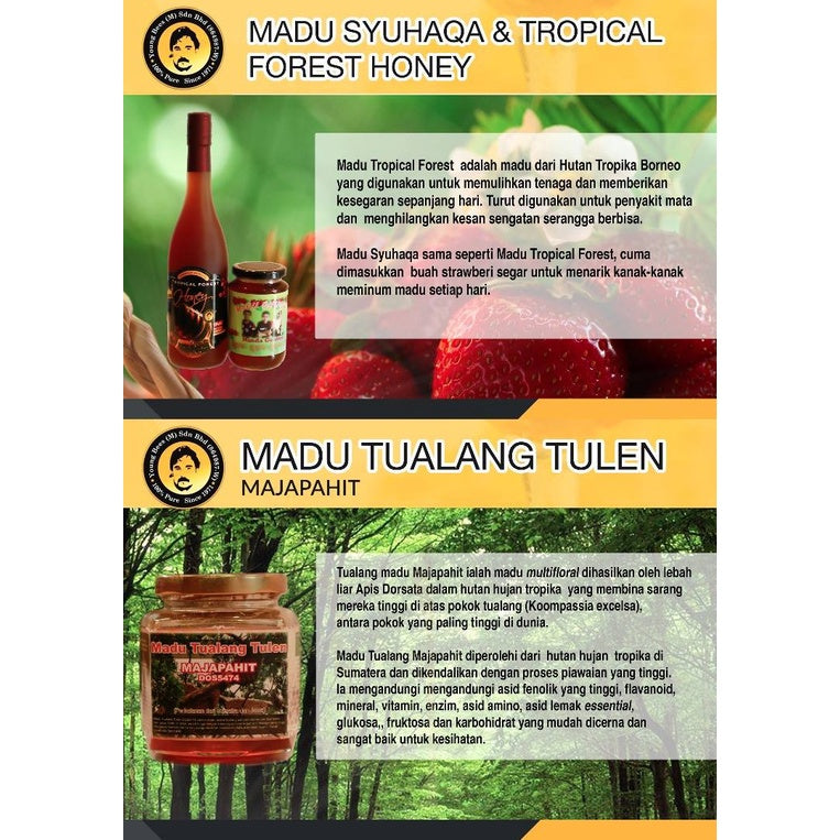 [YOUNG BEES] MADU TROPIKA Madu Hutan Tropika Asli Sumatera Premium Honey