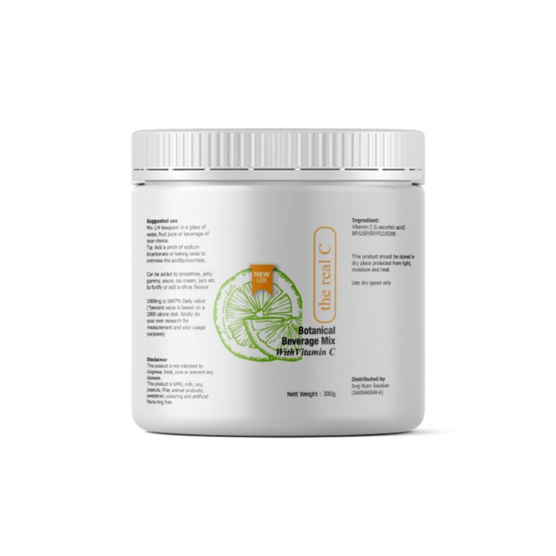 [REAL C] The Real C Pure Vitamin C Ascorbic Acid & Sodium Ascorbate Pharmaceutical Grade