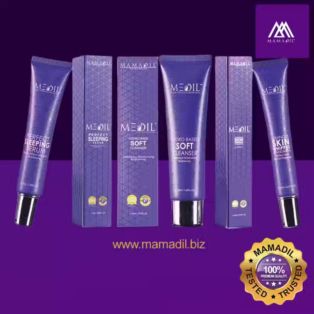 [MAMADIL] MEDIL SKINCARE Soft Cleanser Perfect Sleeping Serum Whipped Foundation complete skin care