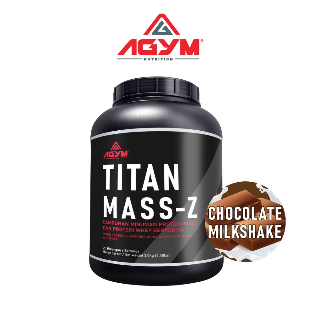 [AGYM NUTRITION] TITAN MASS-Z - HALAL- Weight Mass Gainer 2kg - 20servings After meal
