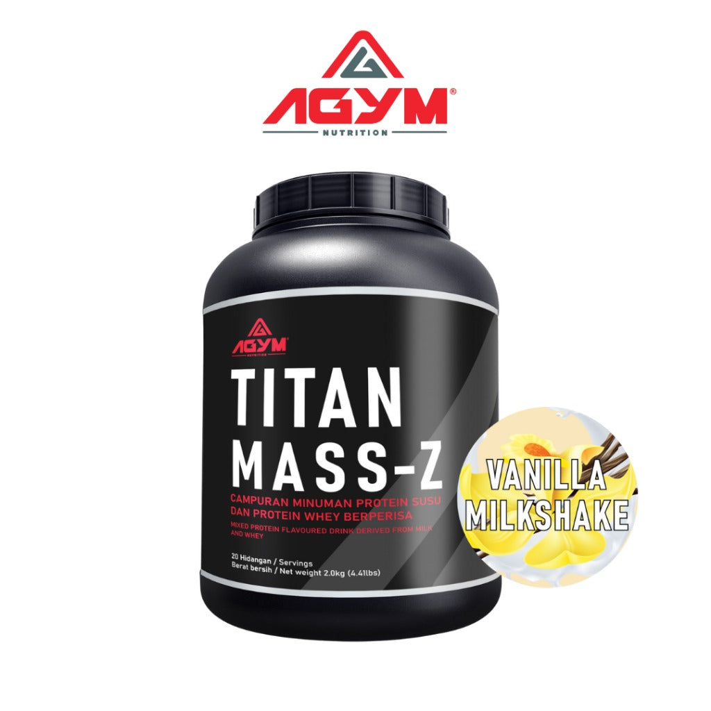 [AGYM NUTRITION] TITAN MASS-Z - HALAL- Weight Mass Gainer 2kg - 20servings After meal