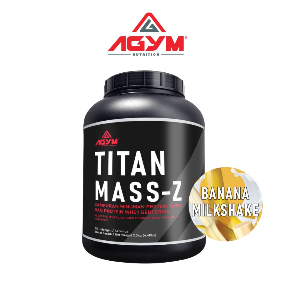 [AGYM NUTRITION] TITAN MASS-Z - HALAL- Weight Mass Gainer 2kg - 20servings After meal