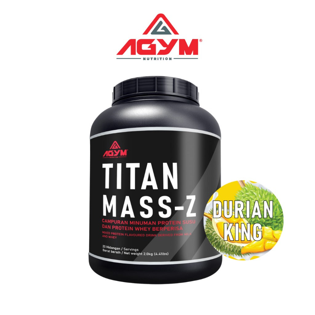 [AGYM NUTRITION] TITAN MASS-Z - HALAL- Weight Mass Gainer 2kg - 20servings After meal