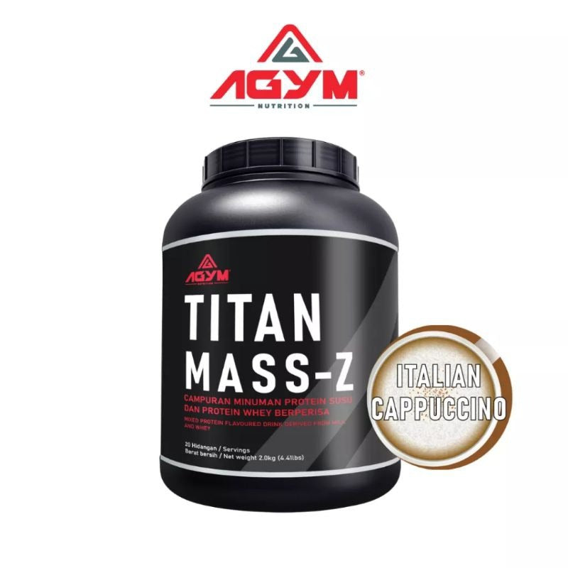 [AGYM NUTRITION] TITAN MASS-Z - HALAL- Weight Mass Gainer 2kg - 20servings After meal