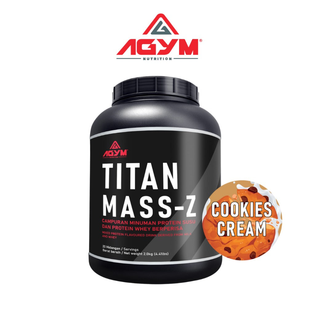 [AGYM NUTRITION] TITAN MASS-Z - HALAL- Weight Mass Gainer 2kg - 20servings After meal