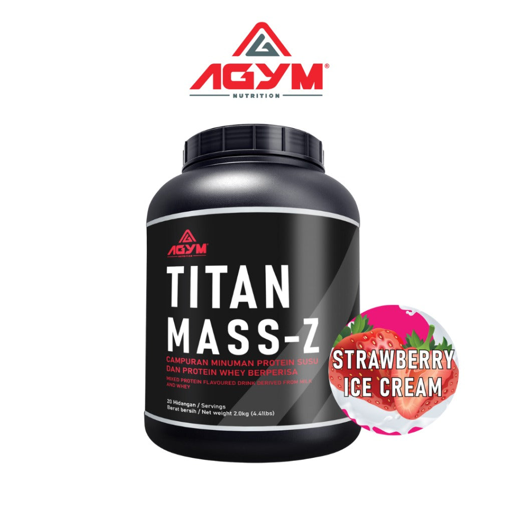 [AGYM NUTRITION] TITAN MASS-Z - HALAL- Weight Mass Gainer 2kg - 20servings After meal