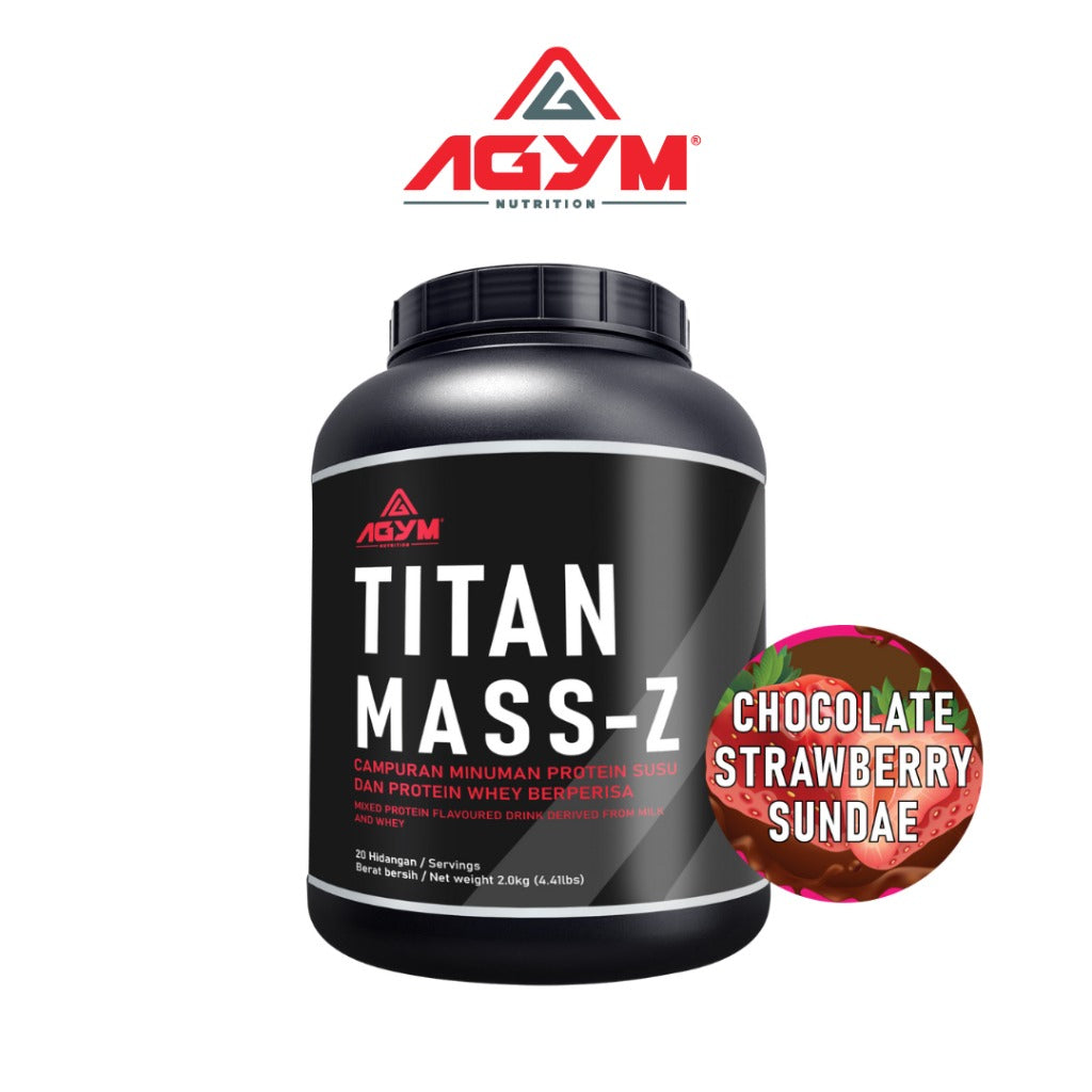 [AGYM NUTRITION] TITAN MASS-Z - HALAL- Weight Mass Gainer 2kg - 20servings After meal