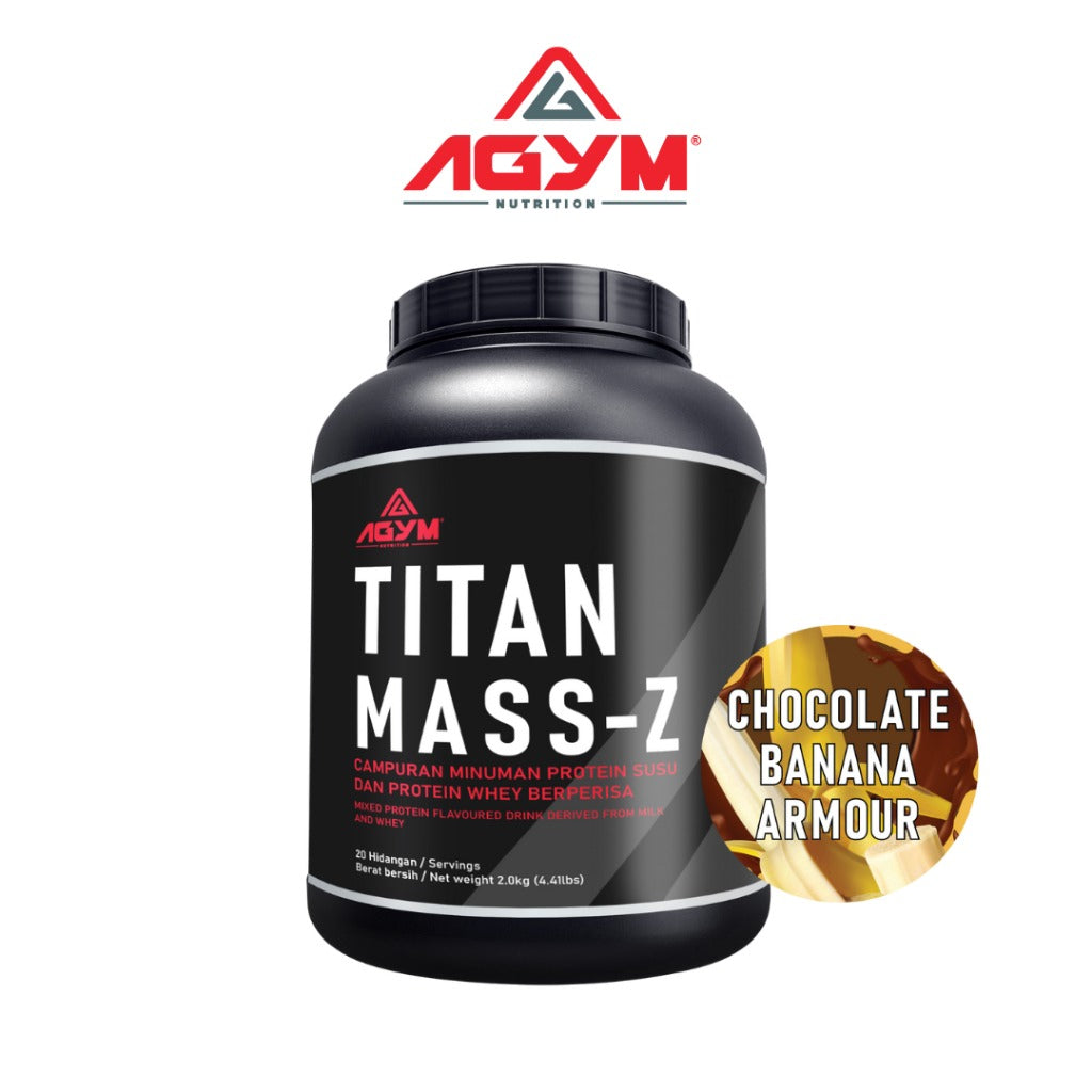 [AGYM NUTRITION] TITAN MASS-Z - HALAL- Weight Mass Gainer 2kg - 20servings After meal