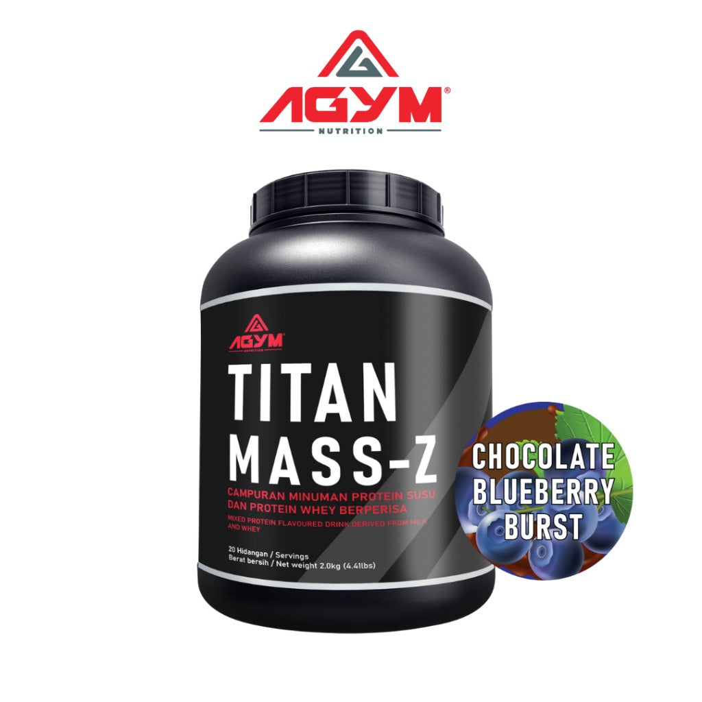 [AGYM NUTRITION] TITAN MASS-Z - HALAL- Weight Mass Gainer 2kg - 20servings After meal