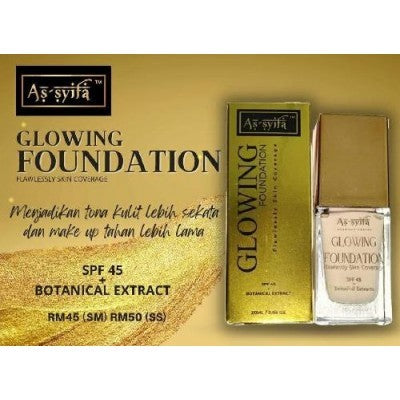 [BIDARA AS-SYIFA] GLOWING FOUNDATION ASSYIFA FULL SKIN COVERAGE kulit sekata