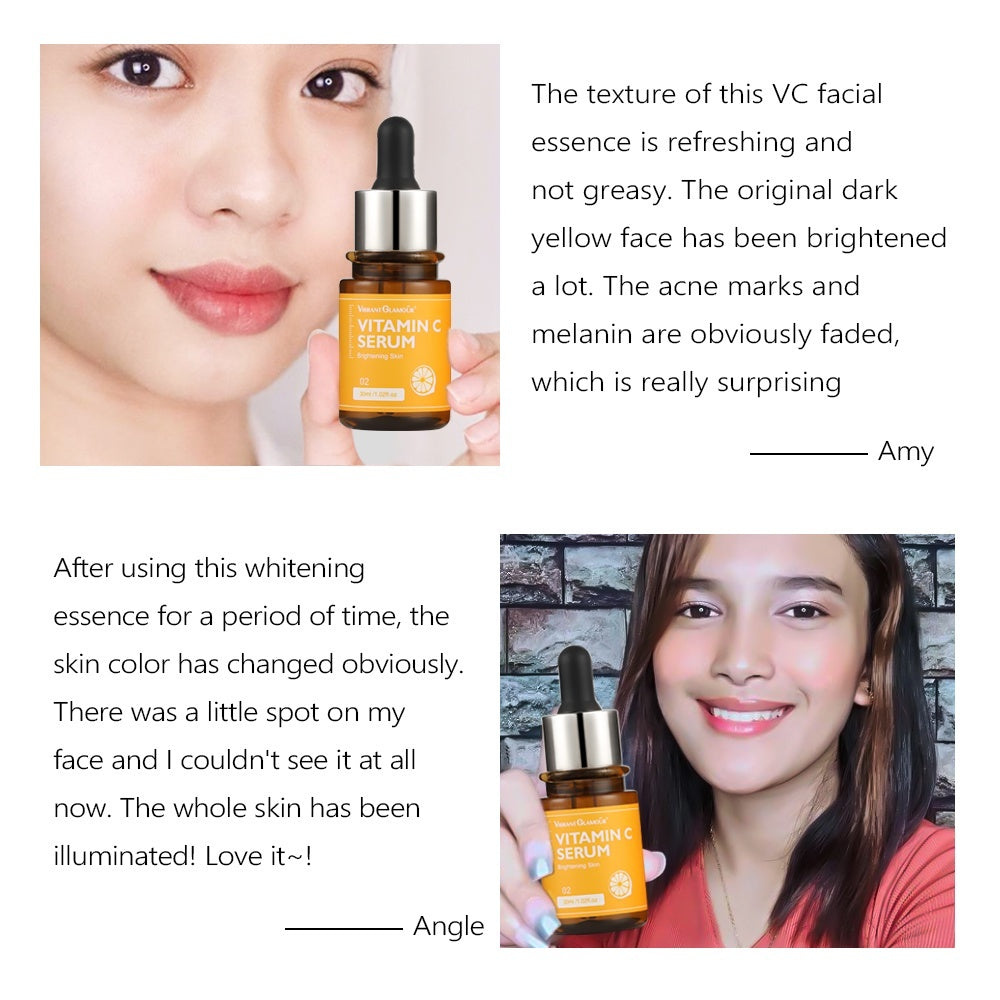 [VIBRANT GLAMOUR] Vitamin C Serum Brightening Face Skin Fade Dark Spot Fine Lines