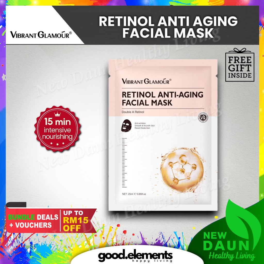 [VIBRANT GLAMOUR] Double A Retinol Anti Aging Facial Mask
