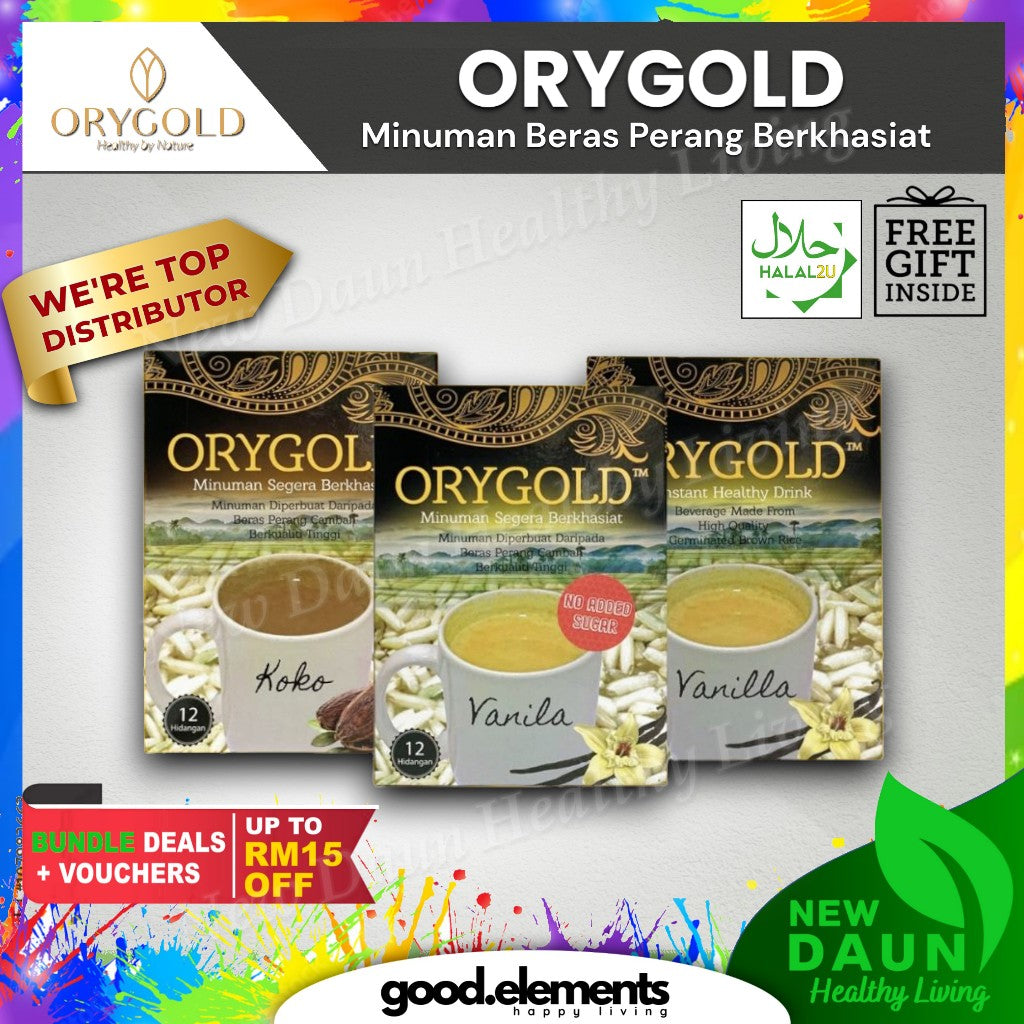 [ORYGOLD] Minuman Beras Perang Berkhasiat Turun Kolesterol Germinated Brown Rice
