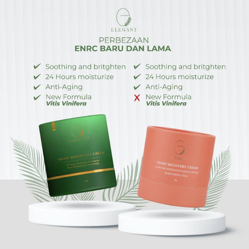 [ELEGANT] Night Recovery Cream ENRC Night Cream MOISTURIZER | [ELEGANT] Brightening Trio Moisturizer