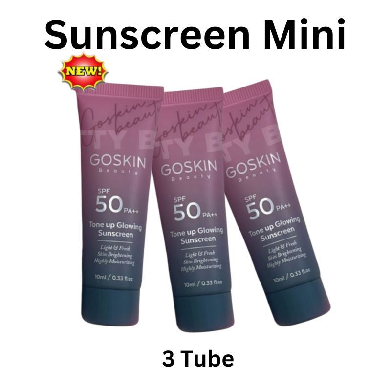 [GOSKIN BEAUTY] [COMBO] BEAUTY TONE UP GLOWING SUNSCREEN MAGICAL SERUM CLEANSER KULIT