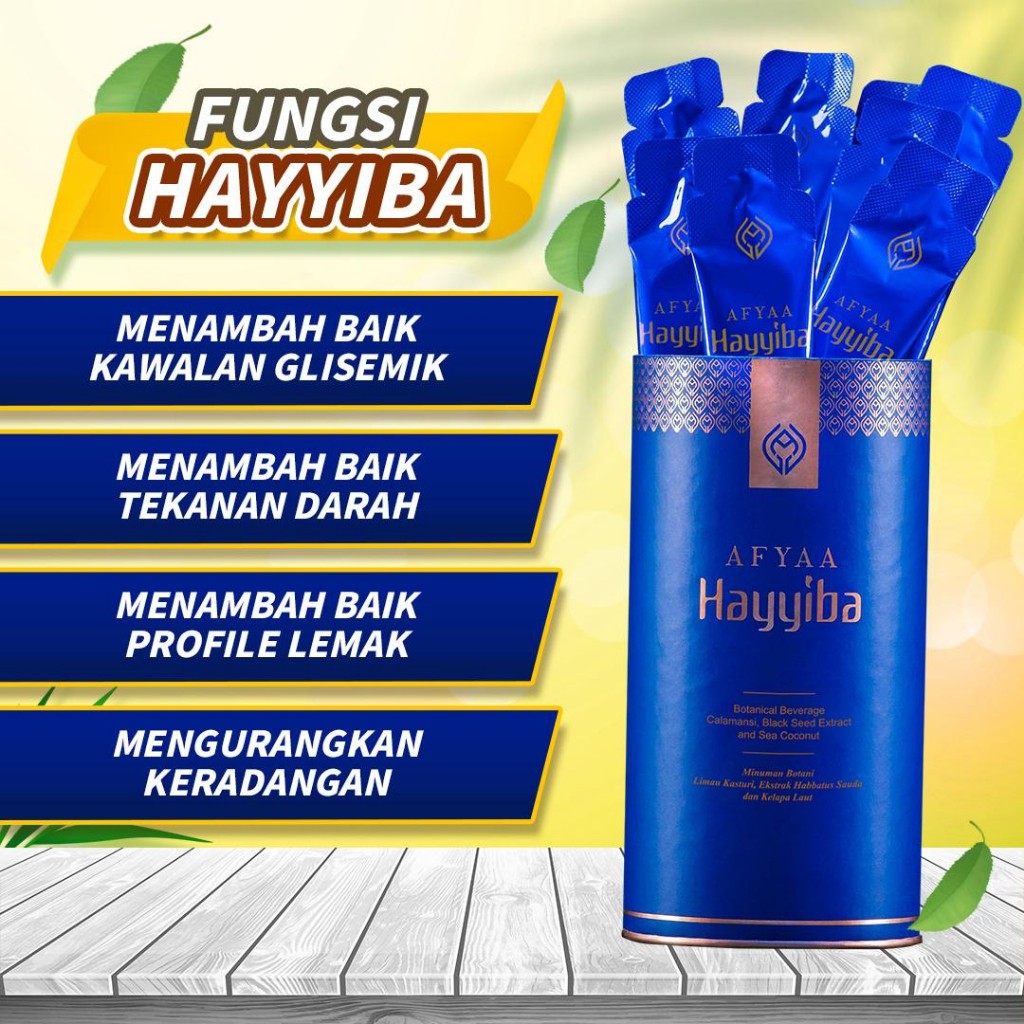 [AFYAA] HAYYIBA - Immune System Supplement, Diabetes, Lung