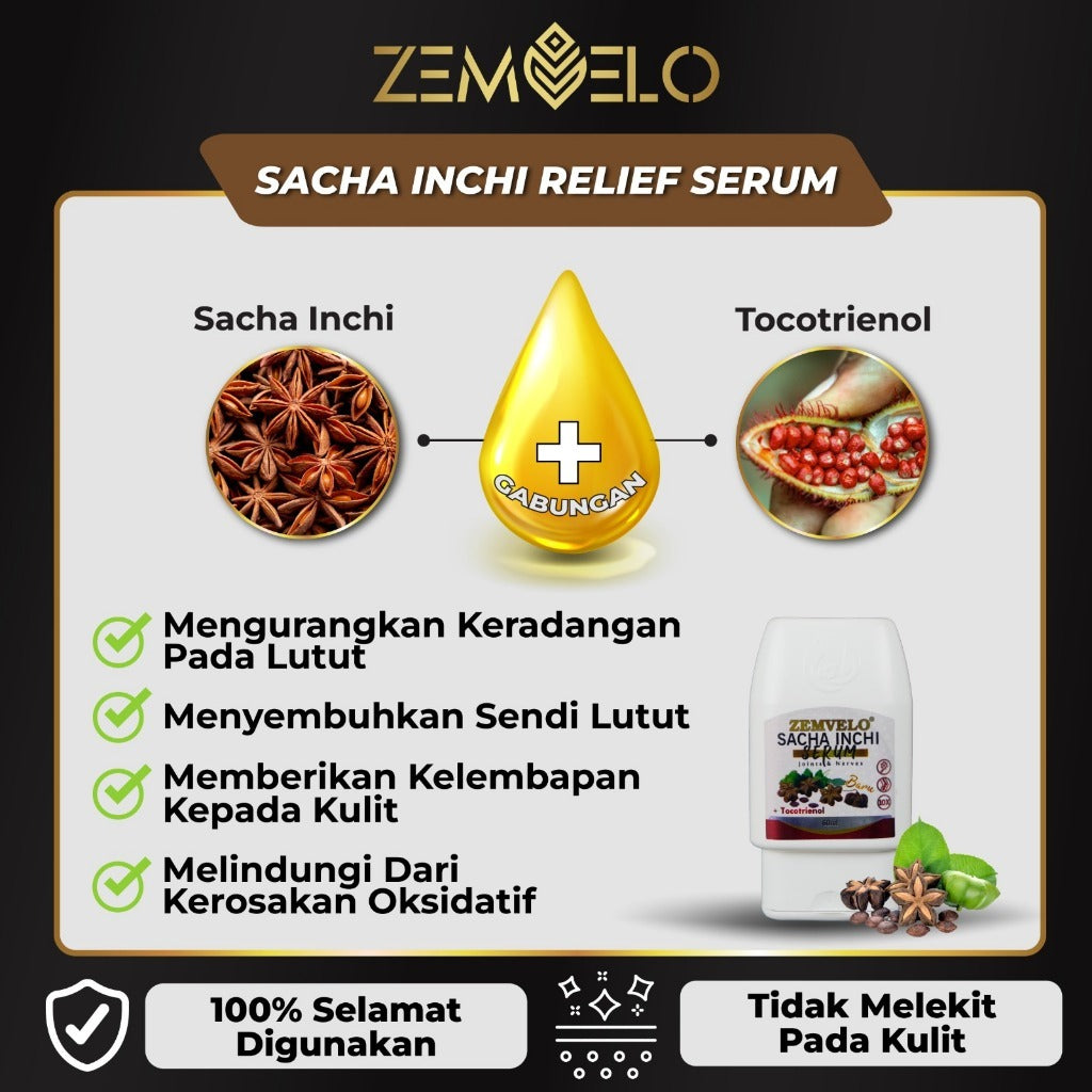 [AURA CARE]  Sacha Inchi Relief Serum 60ml | 120ml Joint Nerves Muscle lega sakit