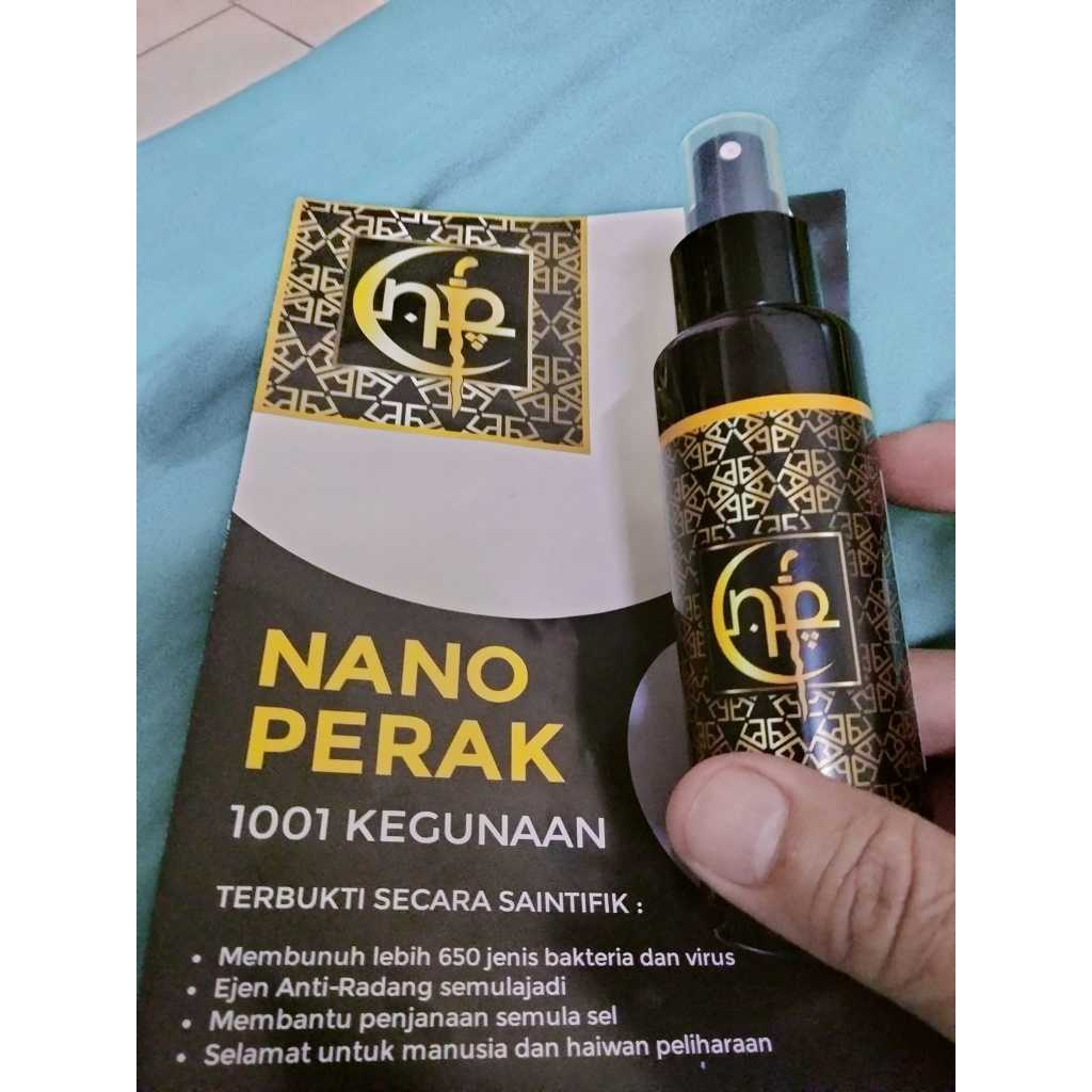 NANO PERAK Colloidal Silver disinfectant rawat jangkitan sanitizer bacteria panau gatal kayap eczema