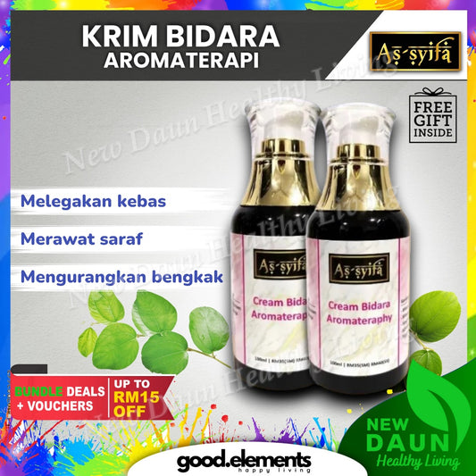 [BIDARA AS-SYIFA] KRIM BIDARA AROMATERAPI ASSYIFA strok kebas sakit lutut urat