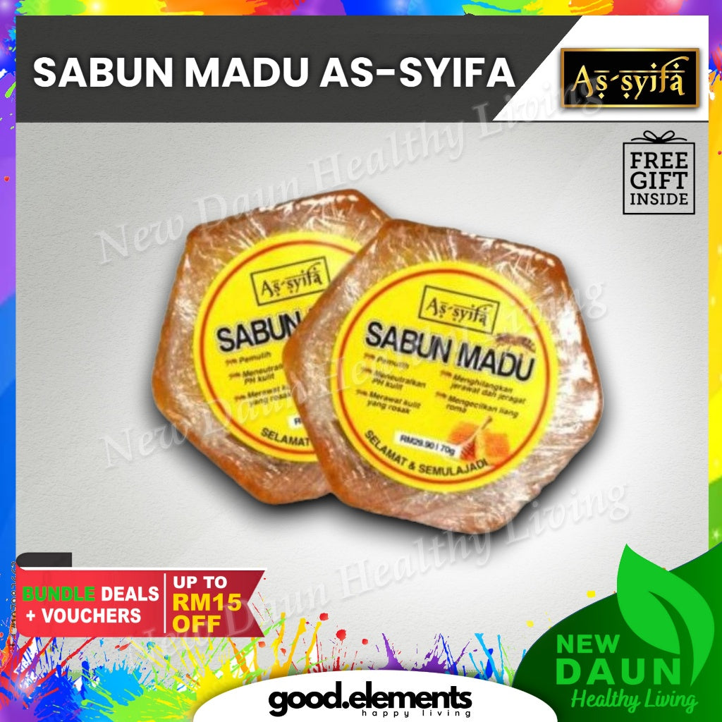 [BIDARA AS-SYIFA] SABUN MADU | SABUN ARANG BULUH ASSYIFA merawat jerawat jeragat pori daki