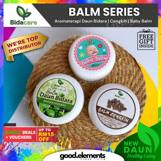 [BIDACARE] BALM BIDARA AROMATHERAPY ORIGINAL DAUN BIDARA | CENGKIH | BABY BALM 50g